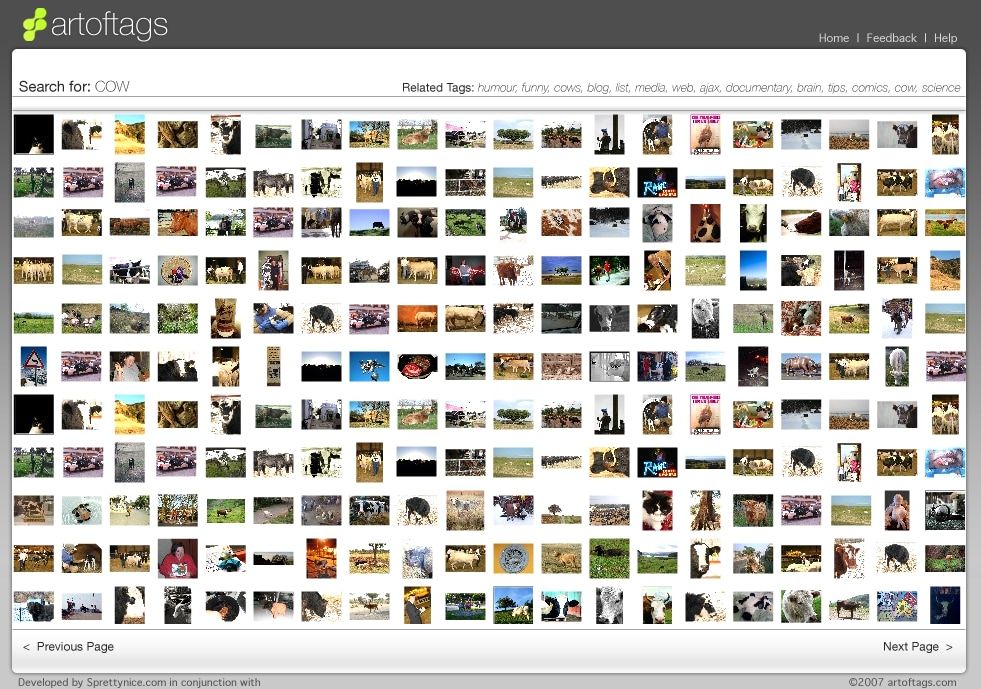 The Art of Tags image gallery.