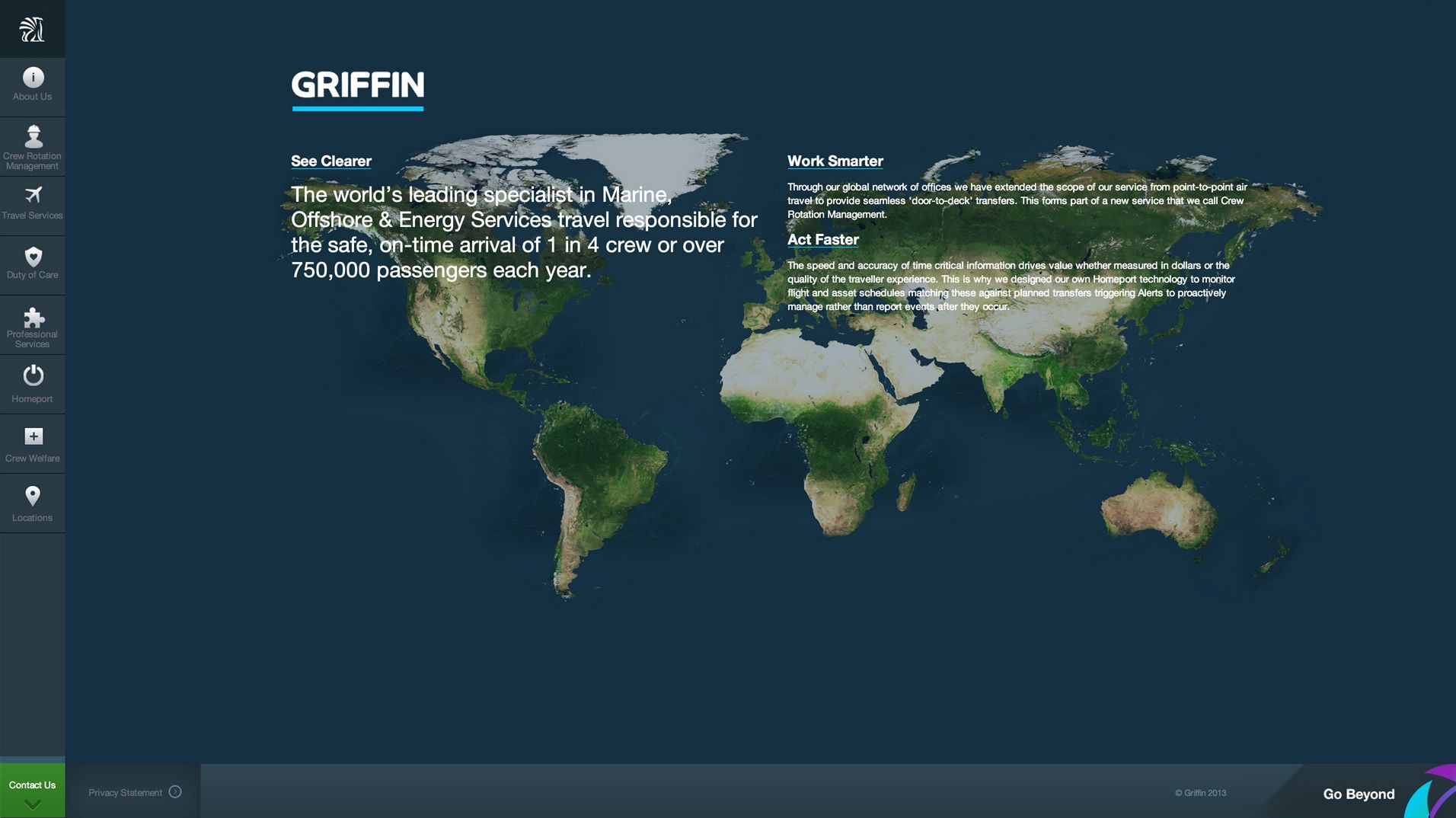 Griffin Global Group project screen.