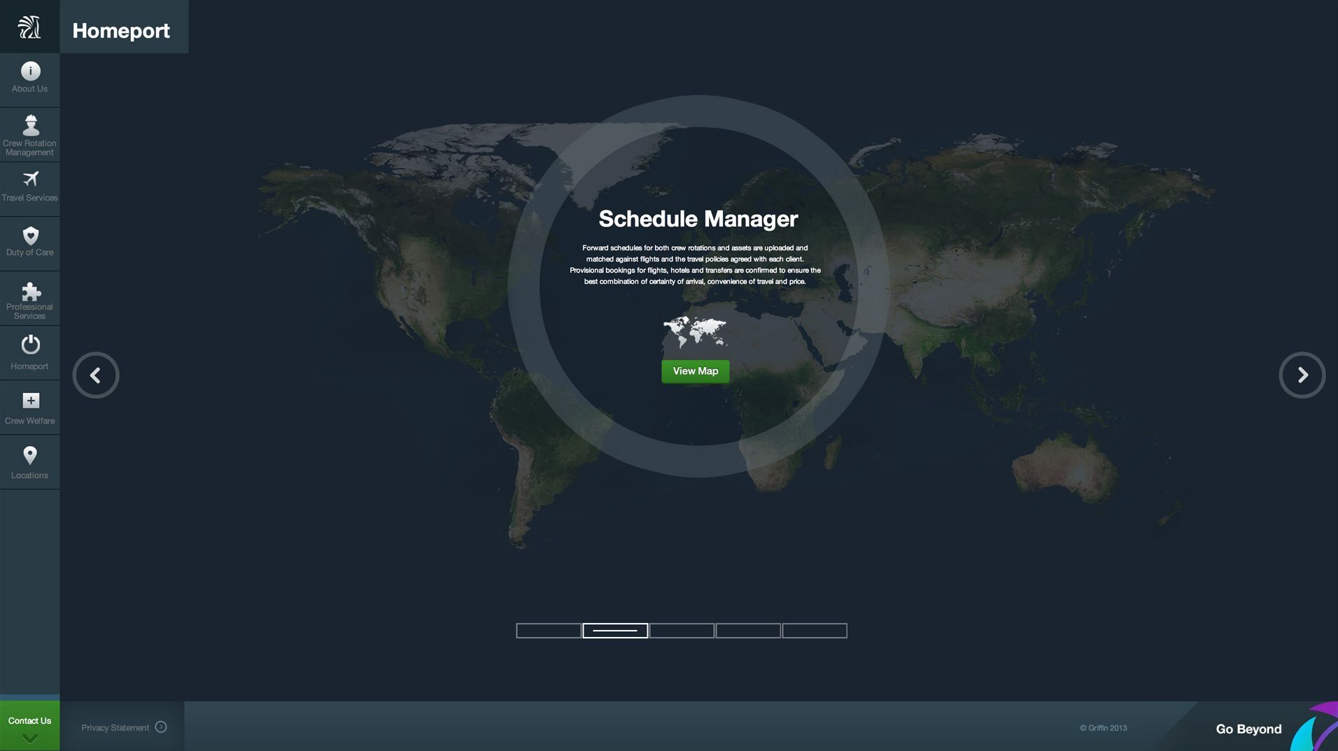 Griffin Global Group project screen.