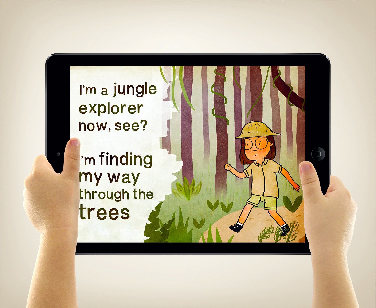 An illustrated Olive app screen.