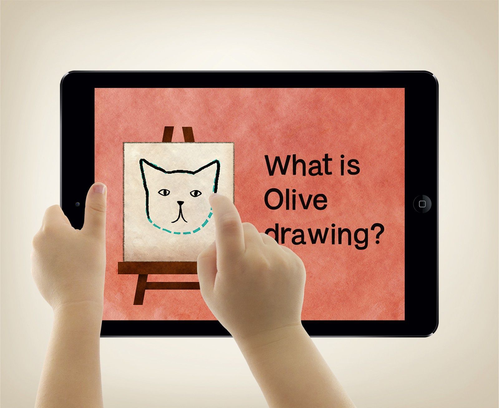 An illustrated Olive app screen.