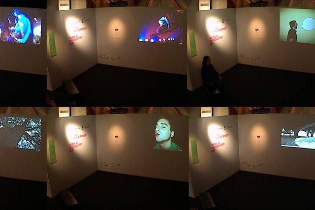 Projected photographic submissions installed as part of We Are All Photographers Now.